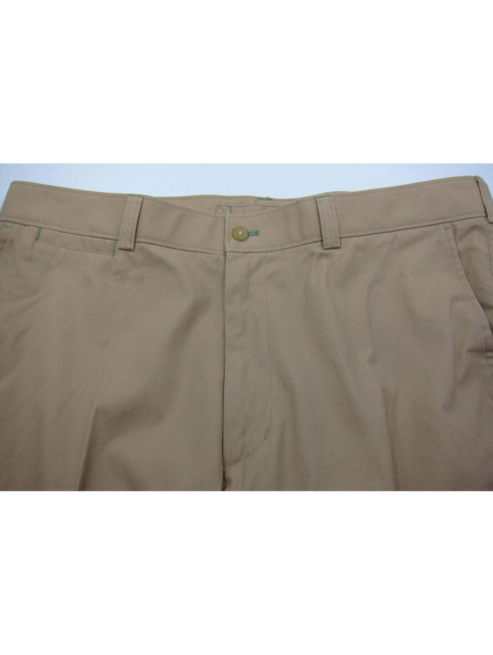 NEW $178 J. McLaughlin Cotton Flat Front Khaki Tan Chino Pants 38W 38x28